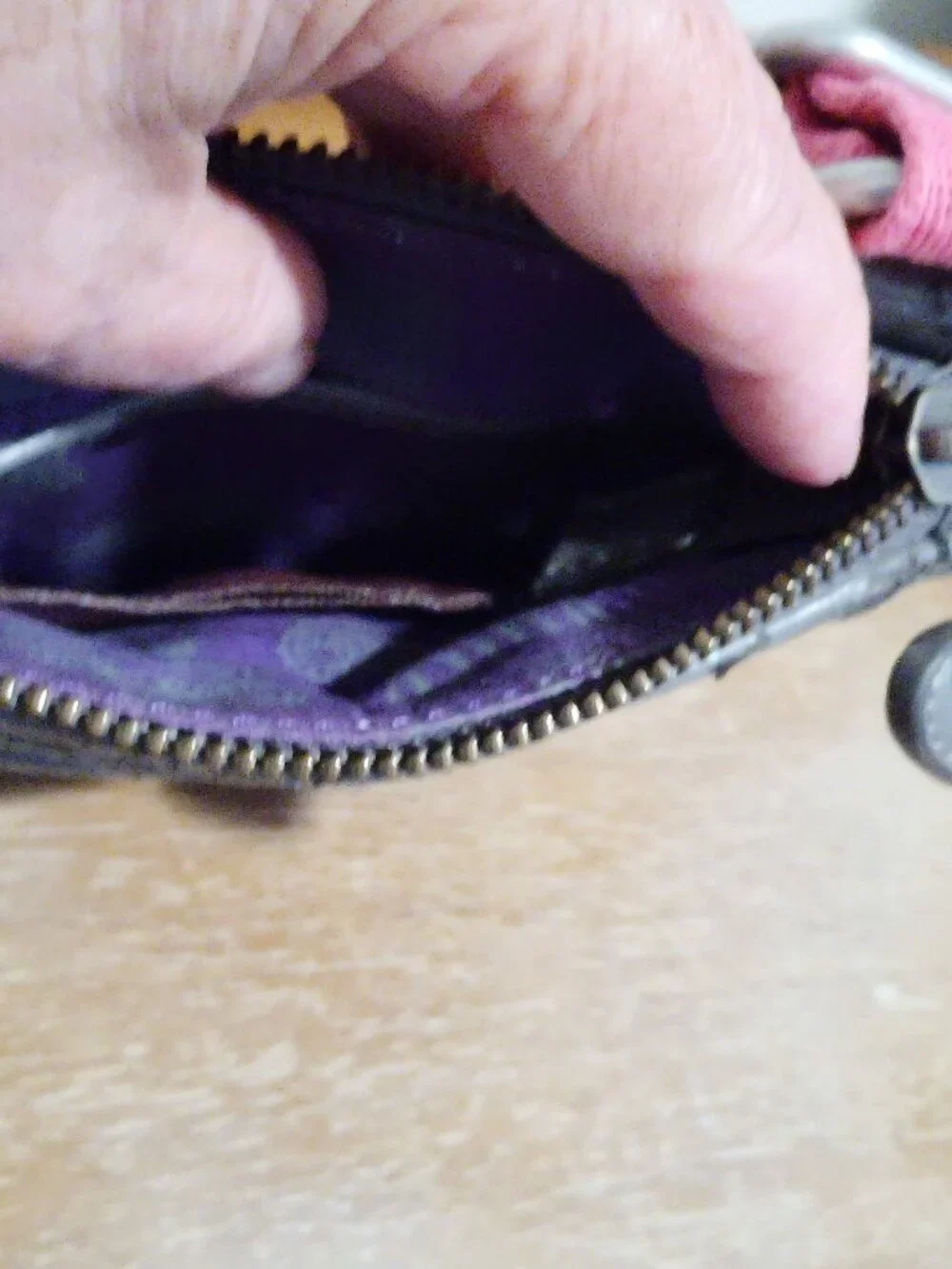 Juicy Couture Y2K small gray velour crossbody top zip pouch bag